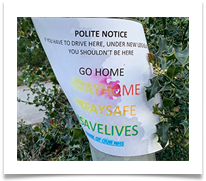 Polite Notice Lymm Dam - Chris Berg